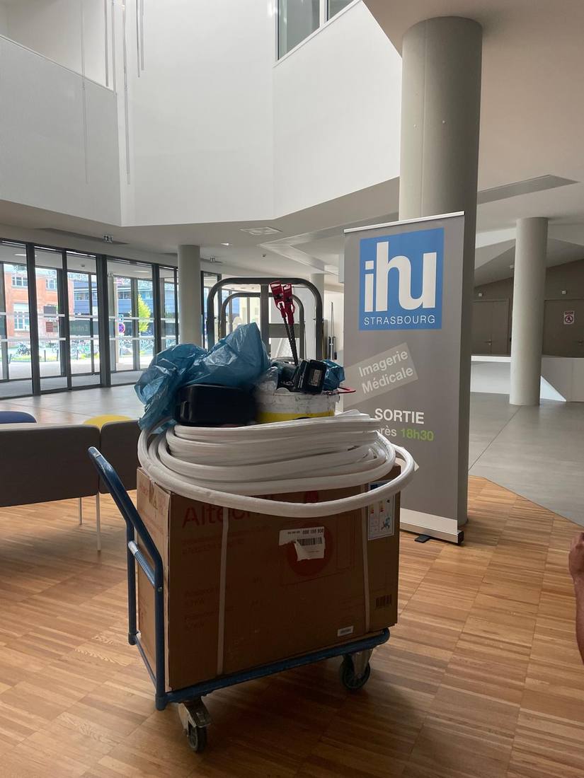 Chantier professionnel à l'IHU de Strasbourg